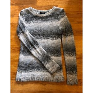 Cozy Striped Aqua Sweater
